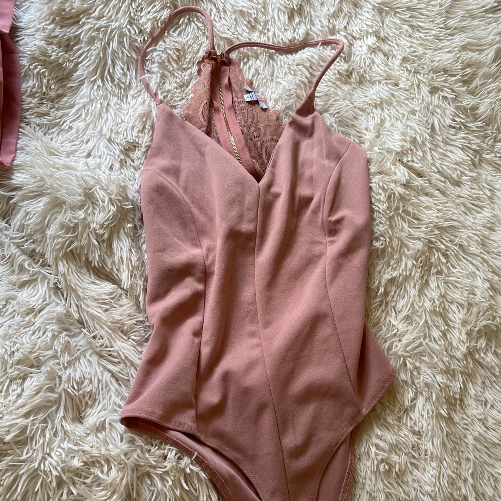 Pink onesie top